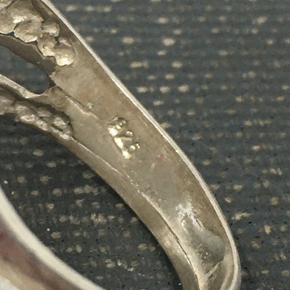 Sterling Silver Two Band Wave Ring - Picture 10 of 12
